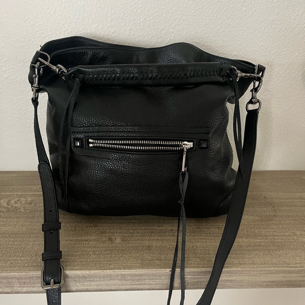 Rebecca Minkoff pebble leather 2 way bag purse - Picture 7 of 15